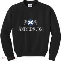Anderson Clan Scottish Family Name Scotland Heraldry Kids Sweatshirt thumb 0