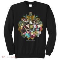 A Christmas Story I Triple Dog Dare You Collage Wreath Sweatshirt thumb 0