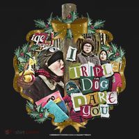A Christmas Story I Triple Dog Dare You Collage Wreath Visor thumb 3