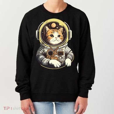 Astronaut Cat Space Helmet Women's Sweatshirt