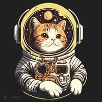 Astronaut Cat Space Helmet Women's Sweatshirt thumb 2