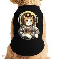 Astronaut Cat Space Helmet Doggie Tank thumb 0