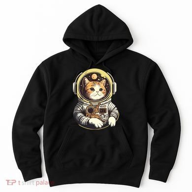 Astronaut Cat Space Helmet Hoodie