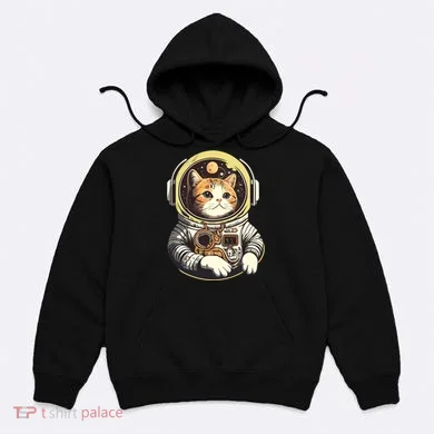 Astronaut Cat Space Helmet Hoodie