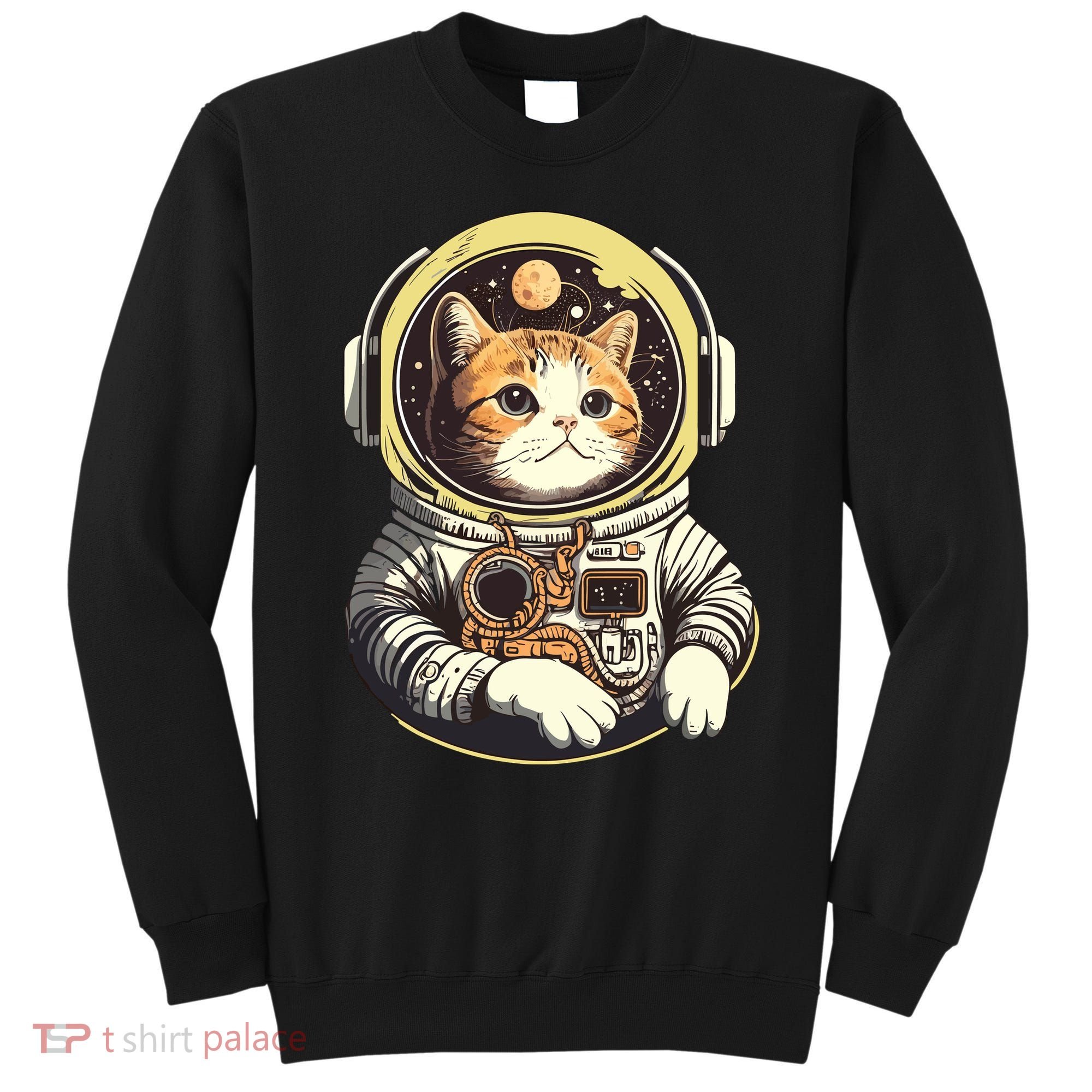 Astronaut Cat Space Helmet Sweatshirt