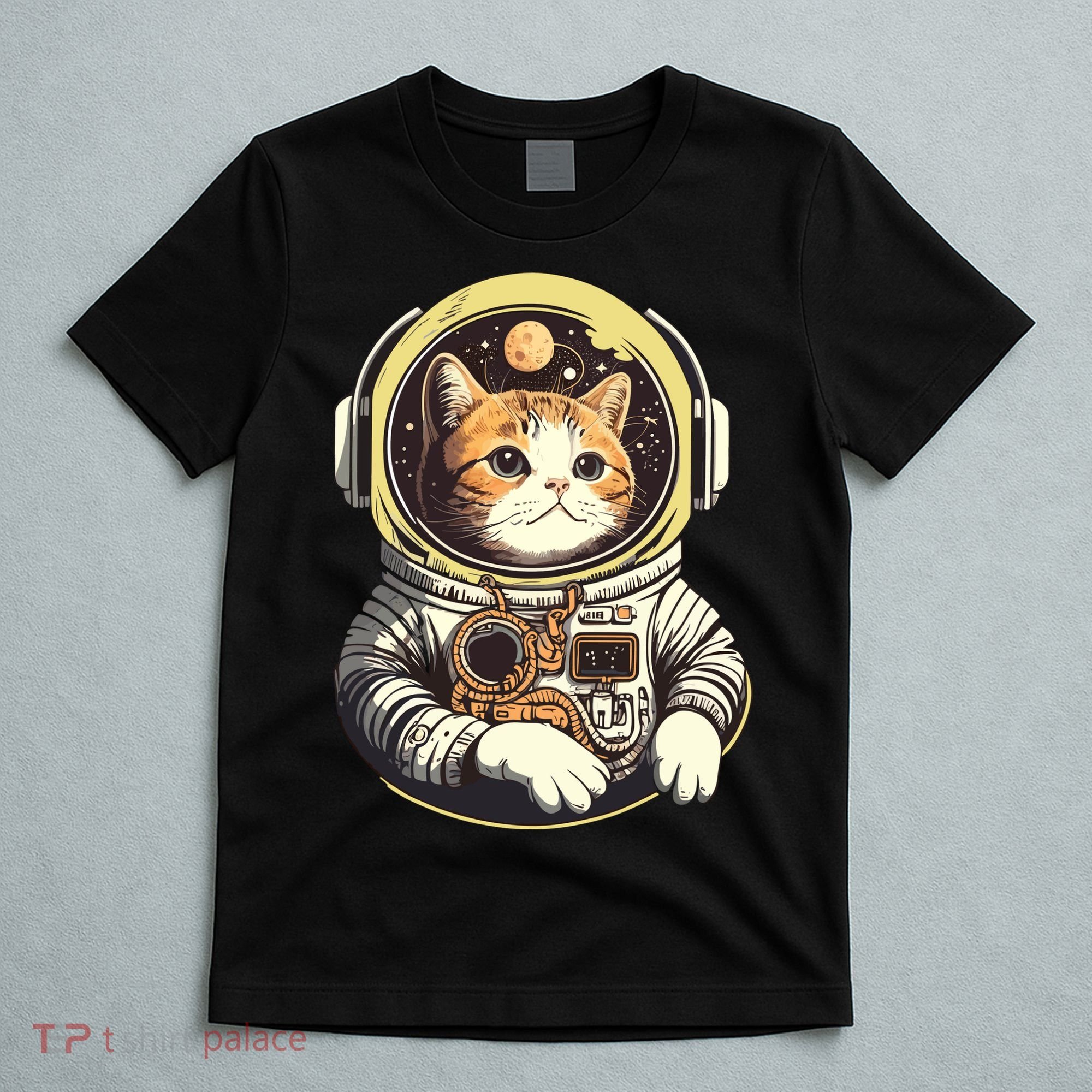 Astronaut Cat Space Helmet T-Shirt