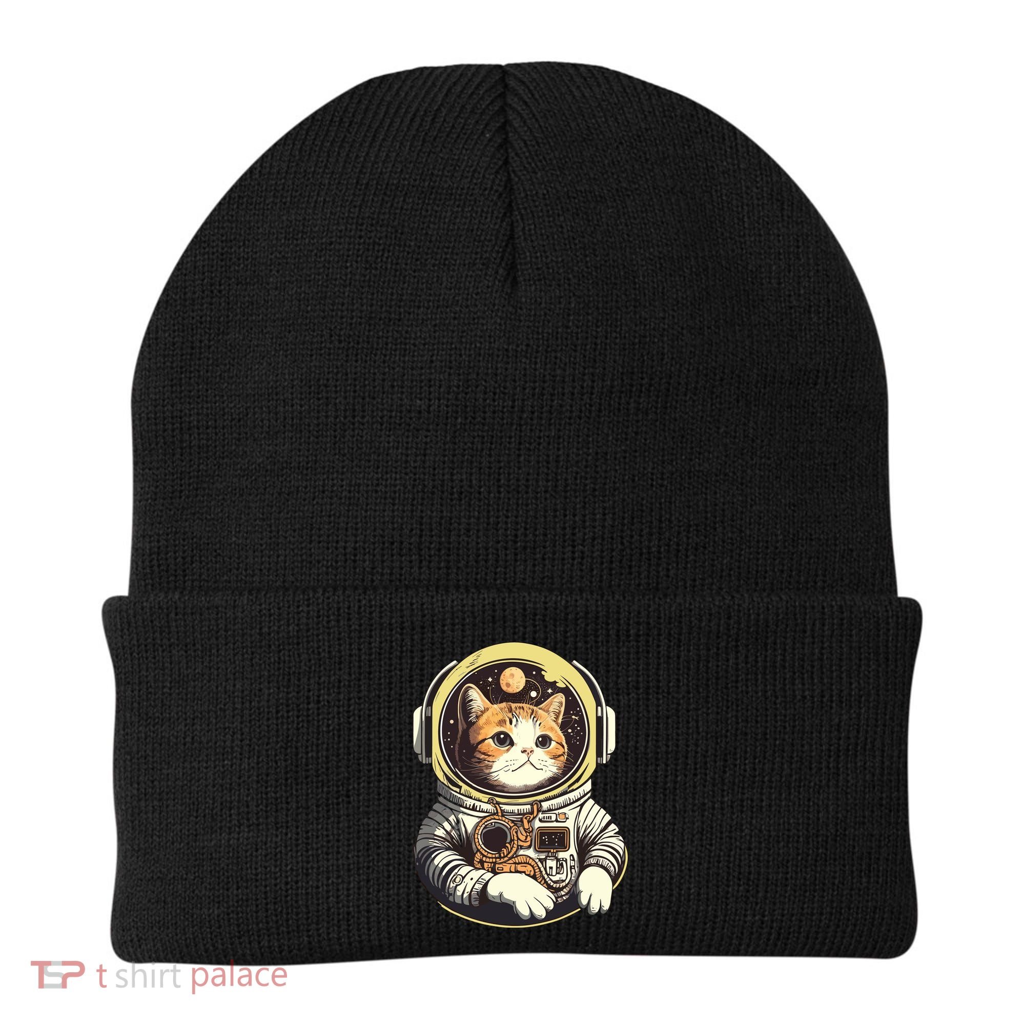 Astronaut Cat Space Helmet Beanie