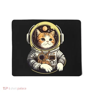 Astronaut Cat Space Helmet Mousepad
