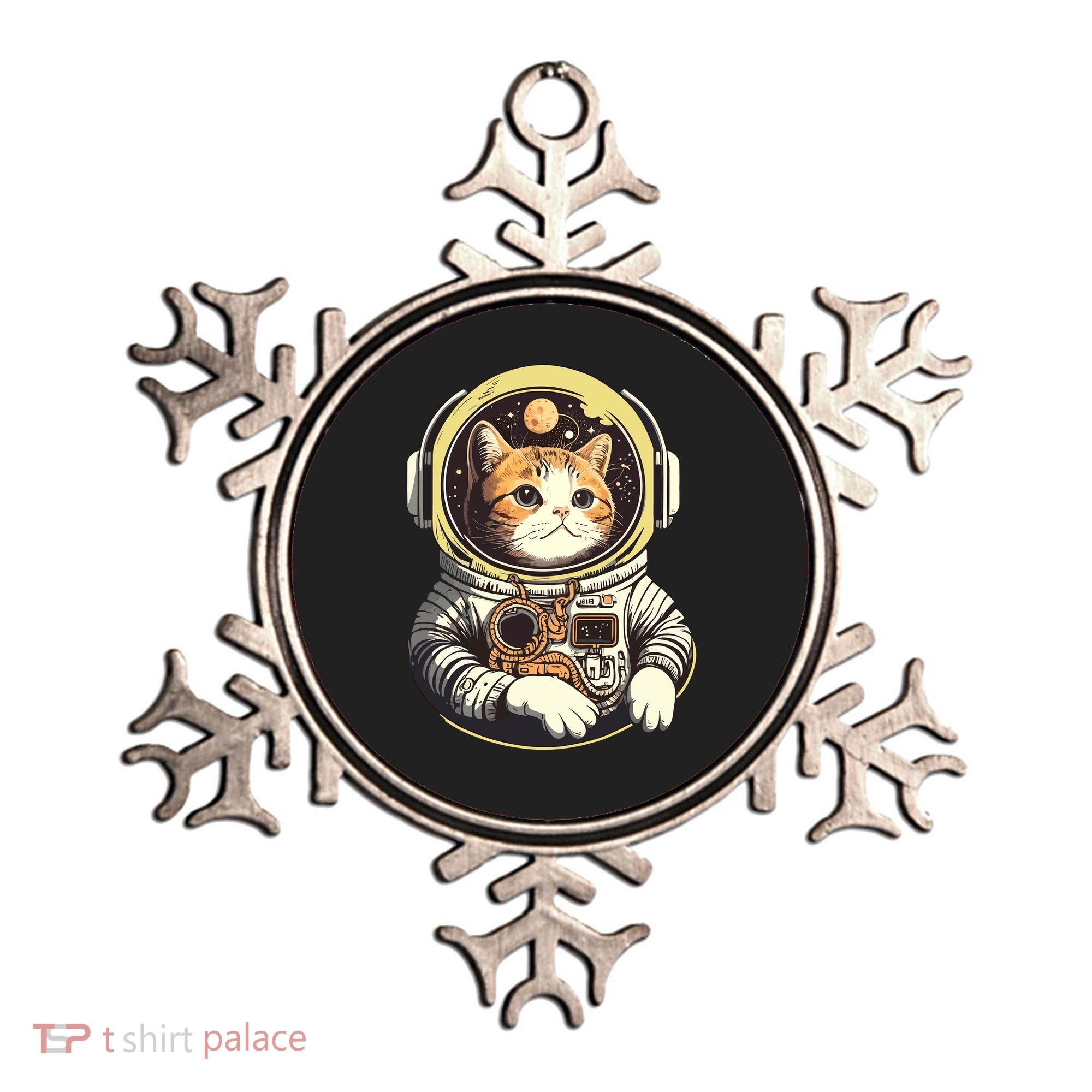 Astronaut Cat Space Helmet Ornament