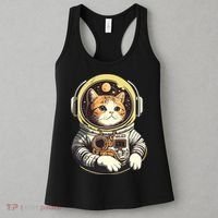 Astronaut Cat Space Helmet Women's Tank Top thumb 3