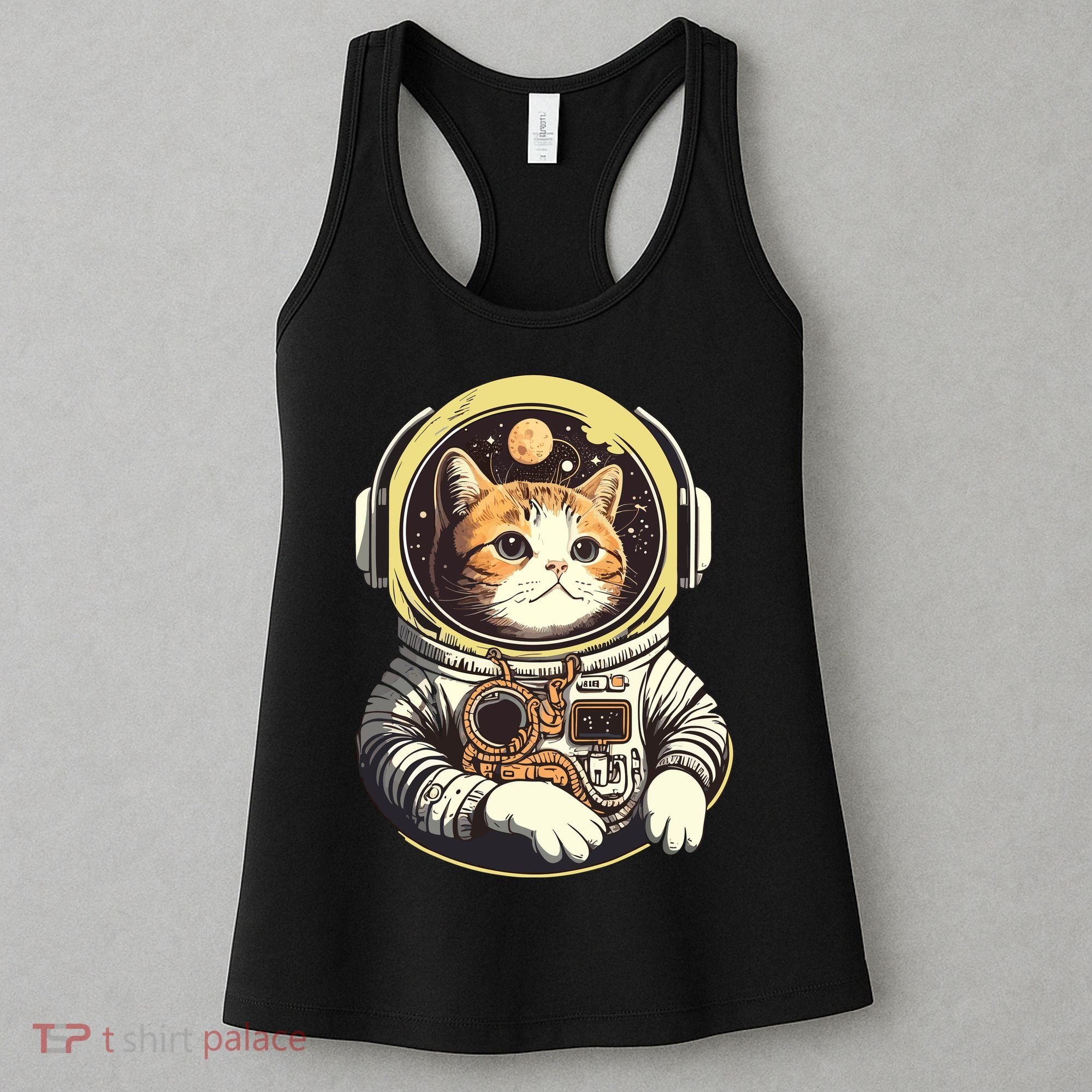 Astronaut Cat Space Helmet Women's Tank Top