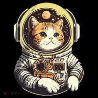 Astronaut Cat Space Helmet Visor thumb 3