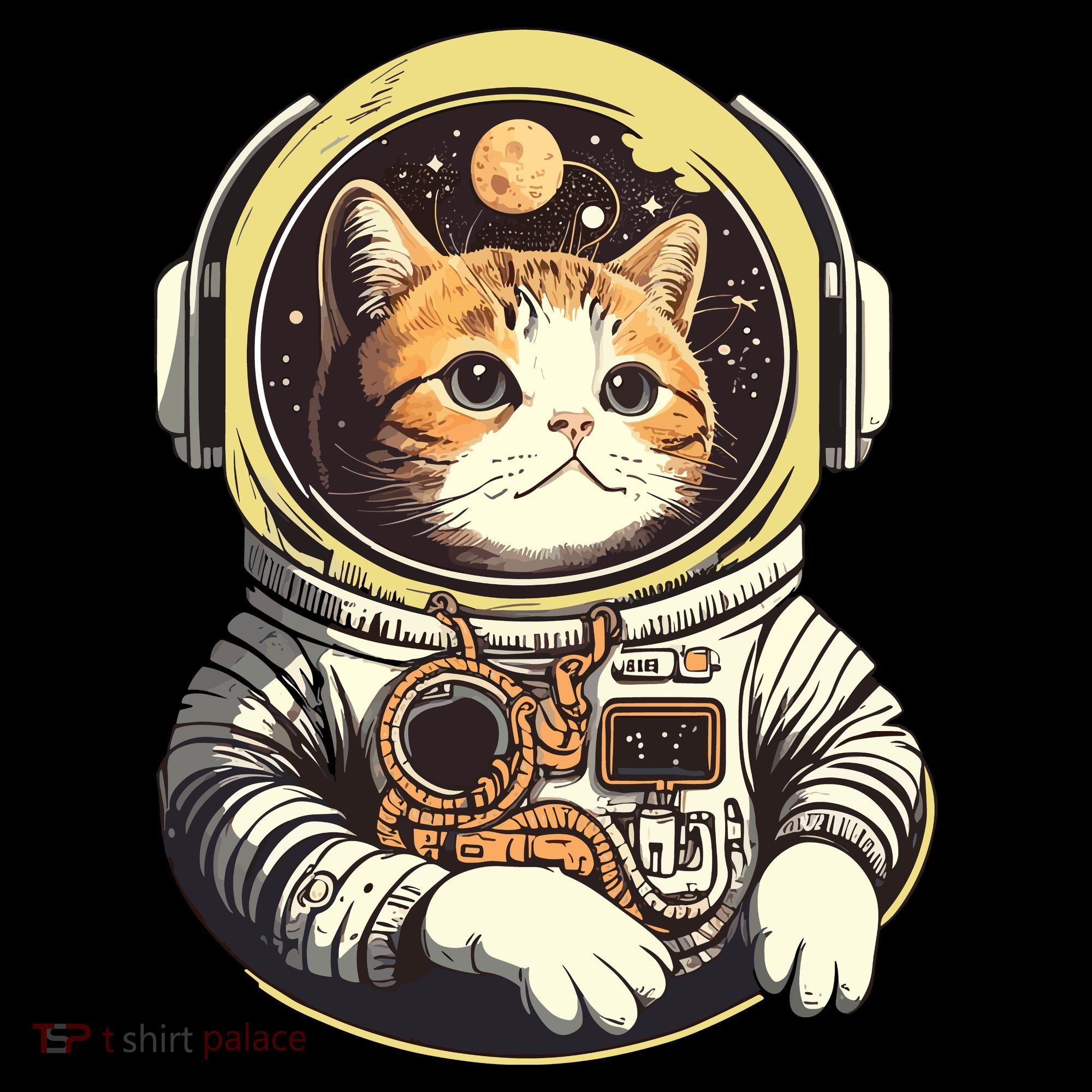 Astronaut Cat Space Helmet Women's Long Sleeve Shirt