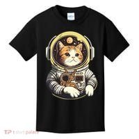 Astronaut Cat Space Helmet Kids T-Shirt thumb 0