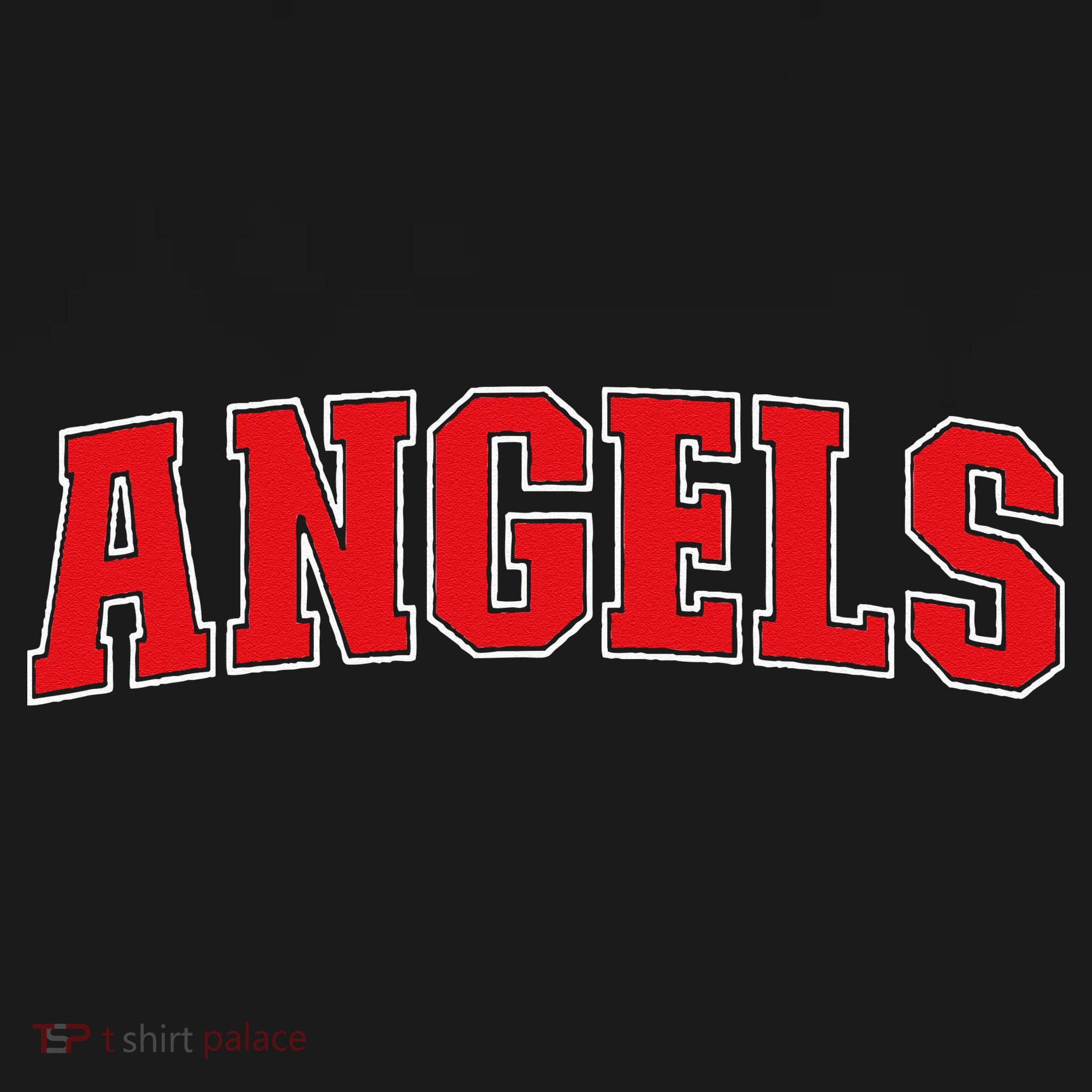 Angels California Souvenir Trip College Style Red Text Ornament