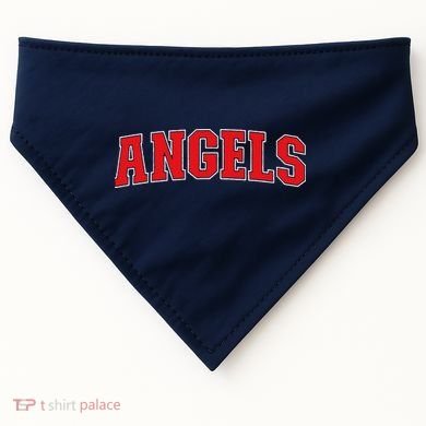 Angels California Souvenir Trip College Style Red Text USA-Made Doggie Bandana