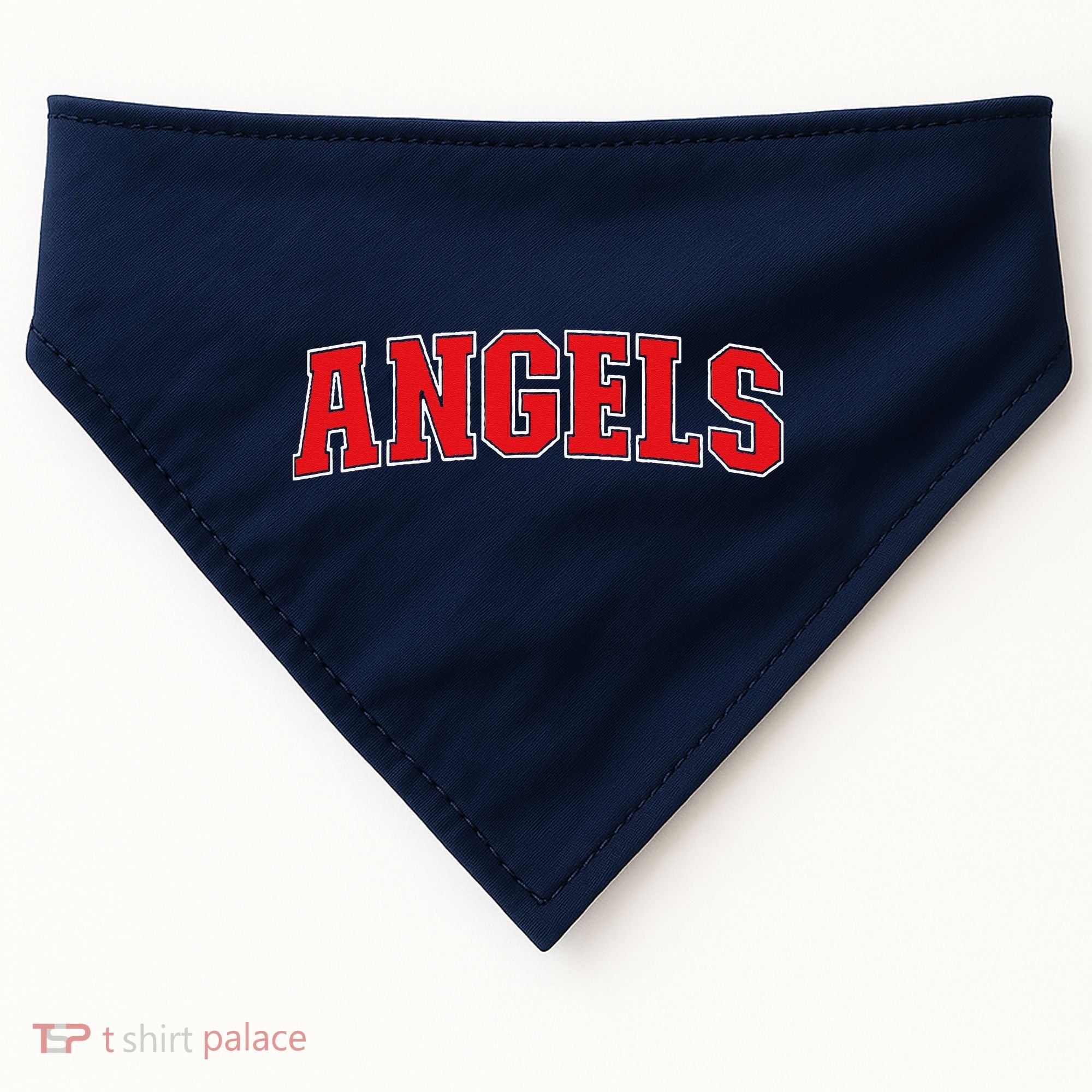 Angels California Souvenir Trip College Style Red Text USA-Made Doggie Bandana