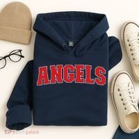 Angels California Souvenir Trip College Style Red Text Hoodie thumb 4