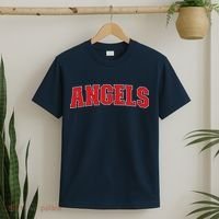 Angels California Souvenir Trip College Style Red Text T-Shirt thumb 2
