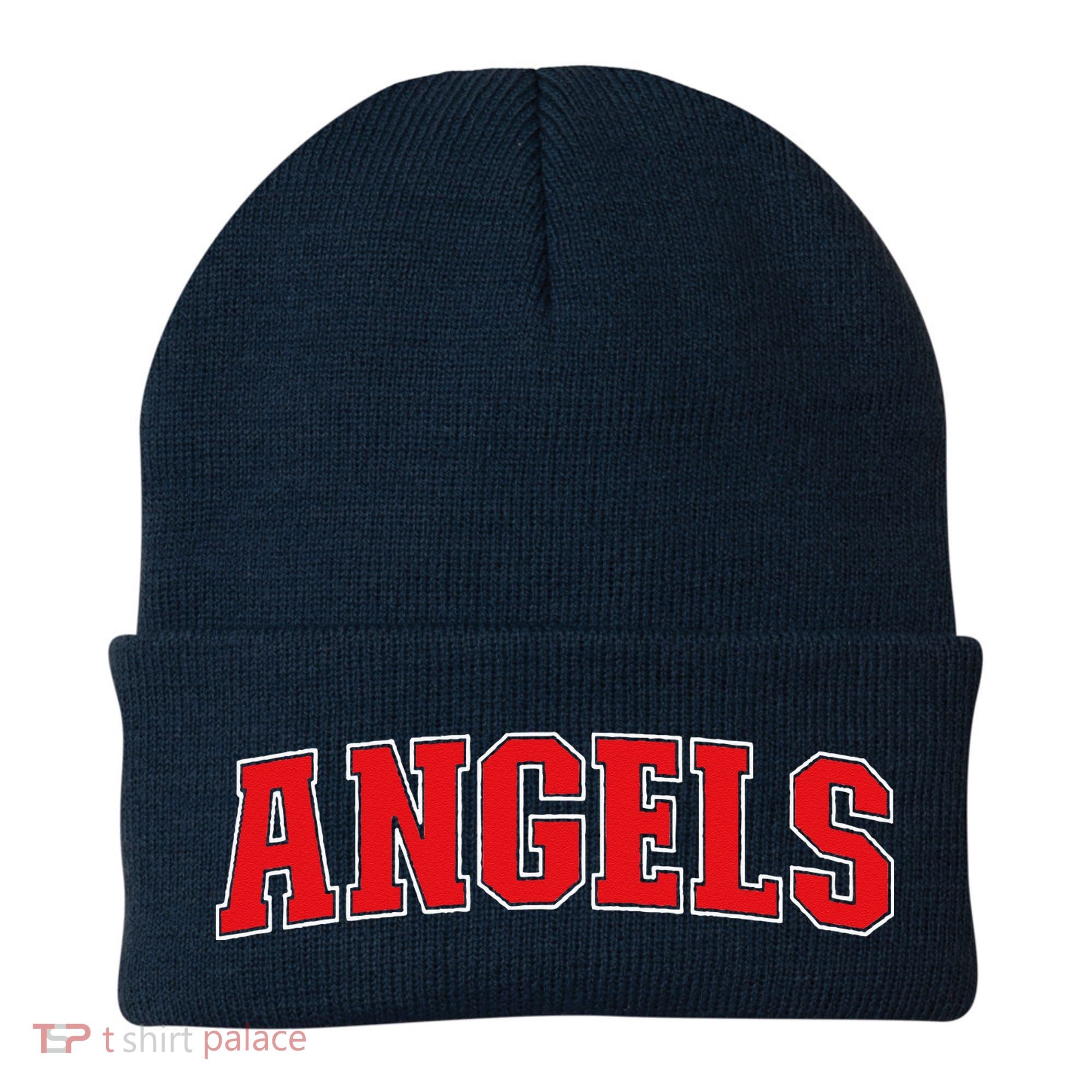 Angels California Souvenir Trip College Style Red Text Beanie
