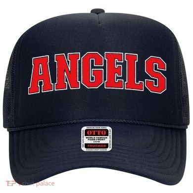Angels California Souvenir Trip College Style Red Text Hat