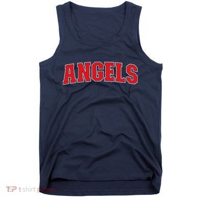 Angels California Souvenir Trip College Style Red Text Tank Top