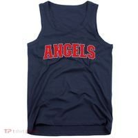 Angels California Souvenir Trip College Style Red Text Tank Top thumb 0