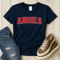 Angels California Souvenir Trip College Style Red Text Women's T-Shirt thumb 3