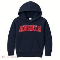 Angels California Souvenir Trip College Style Red Text Kids Hoodie thumb 0