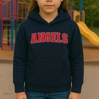 Angels California Souvenir Trip College Style Red Text Kids Hoodie thumb 3