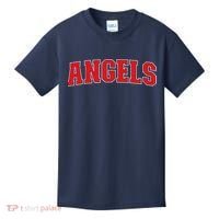 Angels California Souvenir Trip College Style Red Text Kids T-Shirt thumb 0