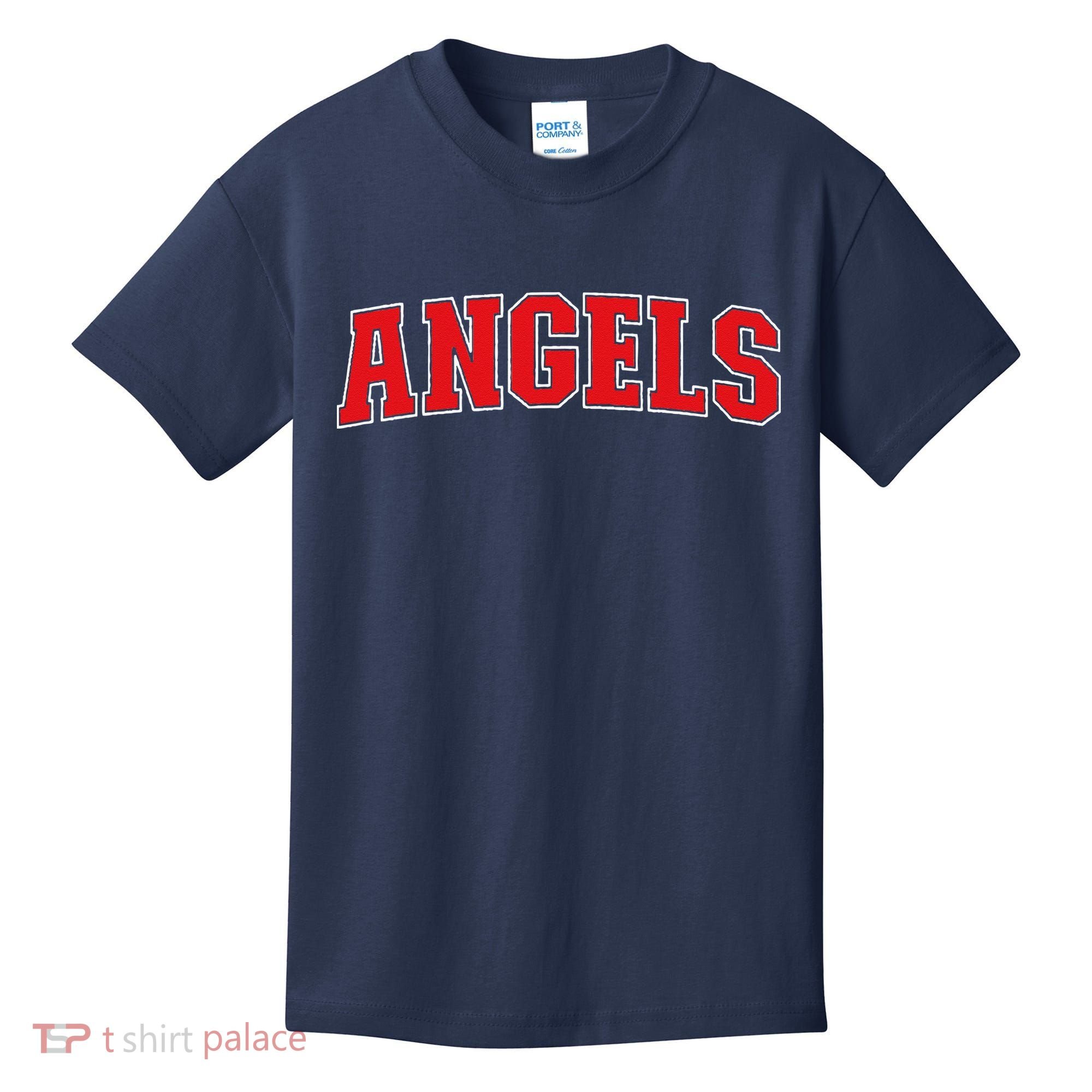 Angels California Souvenir Trip College Style Red Text Kids T-Shirt