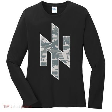 Azov Camo Support Ukraine Military Women's Long Sleeve Shirt