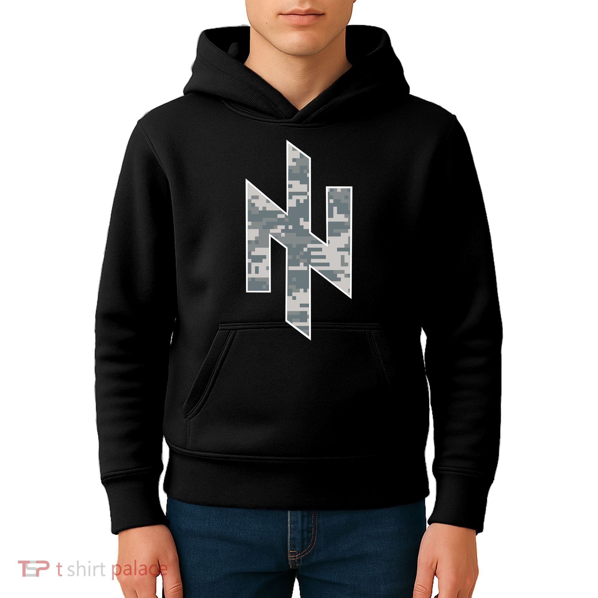 Azov Camo Support Ukraine Military Kids Hoodie