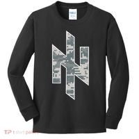 Azov Camo Support Ukraine Military Kids Long Sleeve Shirt thumb 0