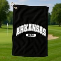 Arkansas Collegiate Style 1836 Golf Towel thumb 1
