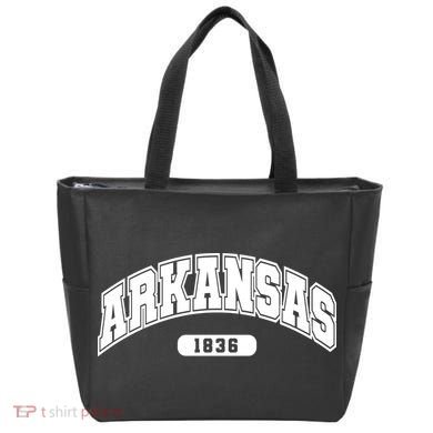Arkansas Collegiate Style 1836 Tote Bag