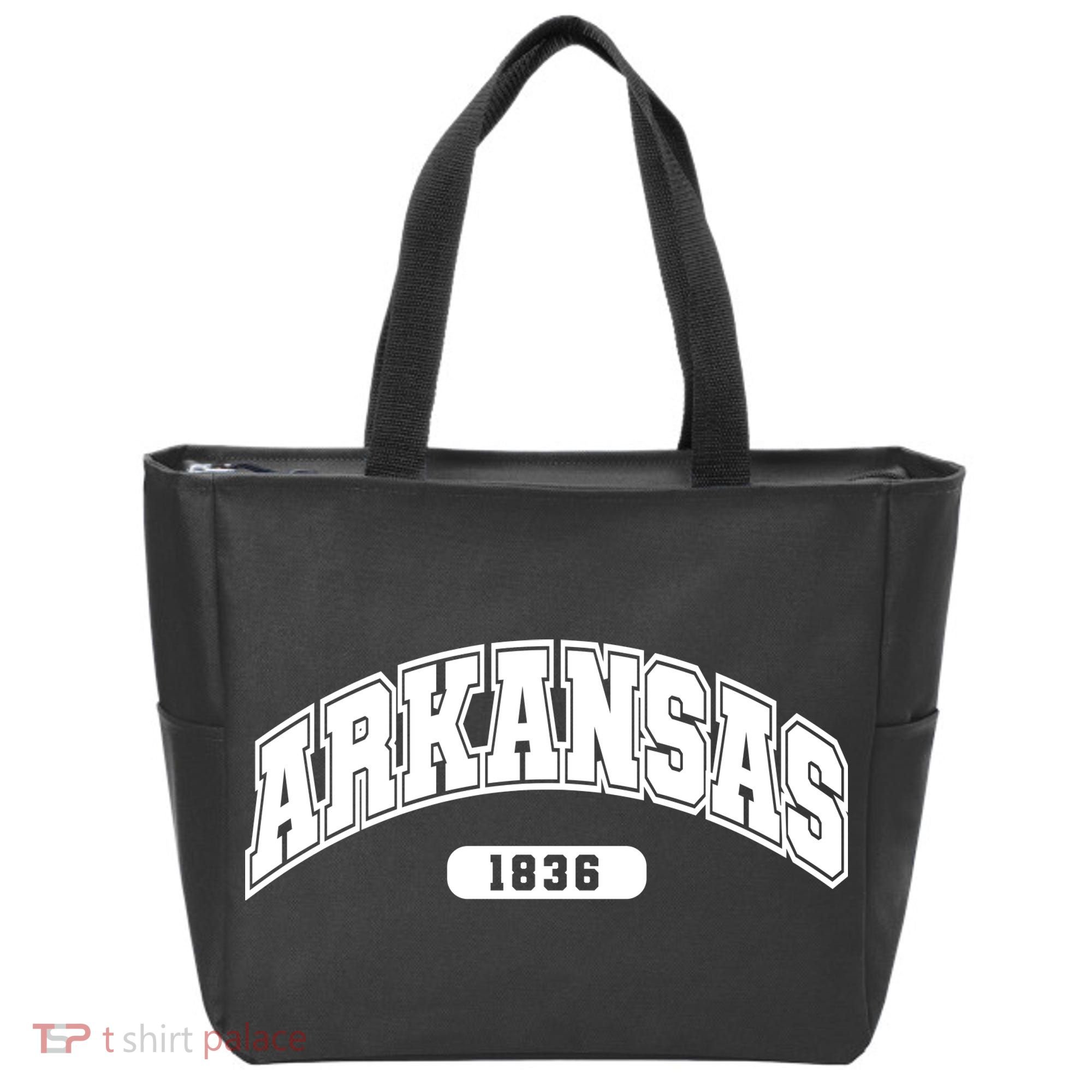 Arkansas Collegiate Style 1836 Tote Bag