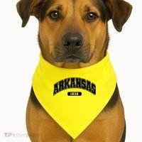 Arkansas Collegiate Style 1836 USA-Made Doggie Bandana thumb 1