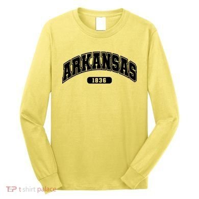 Arkansas Collegiate Style 1836 Long Sleeve Shirt