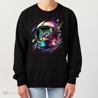 Astronaut Cat Space Cat Galaxy Kitten Women's Sweatshirt thumb 0