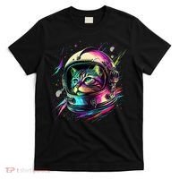 Astronaut Cat Space Cat Galaxy Kitten T-Shirt thumb 0