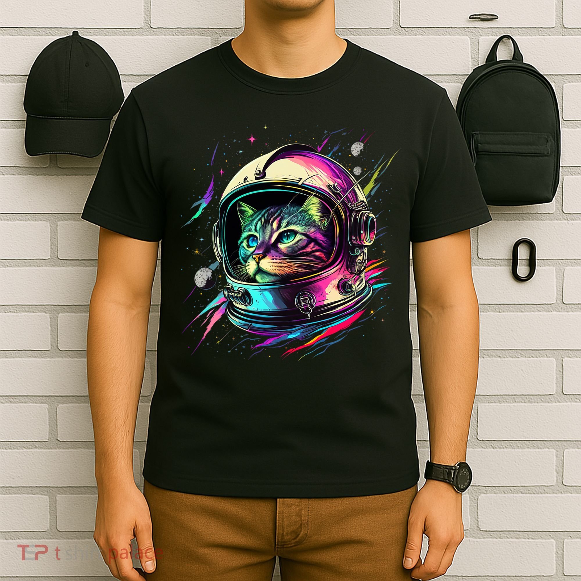 Astronaut Cat Space Cat Galaxy Kitten T-Shirt