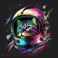 Astronaut Cat Space Cat Galaxy Kitten Beanie thumb 2