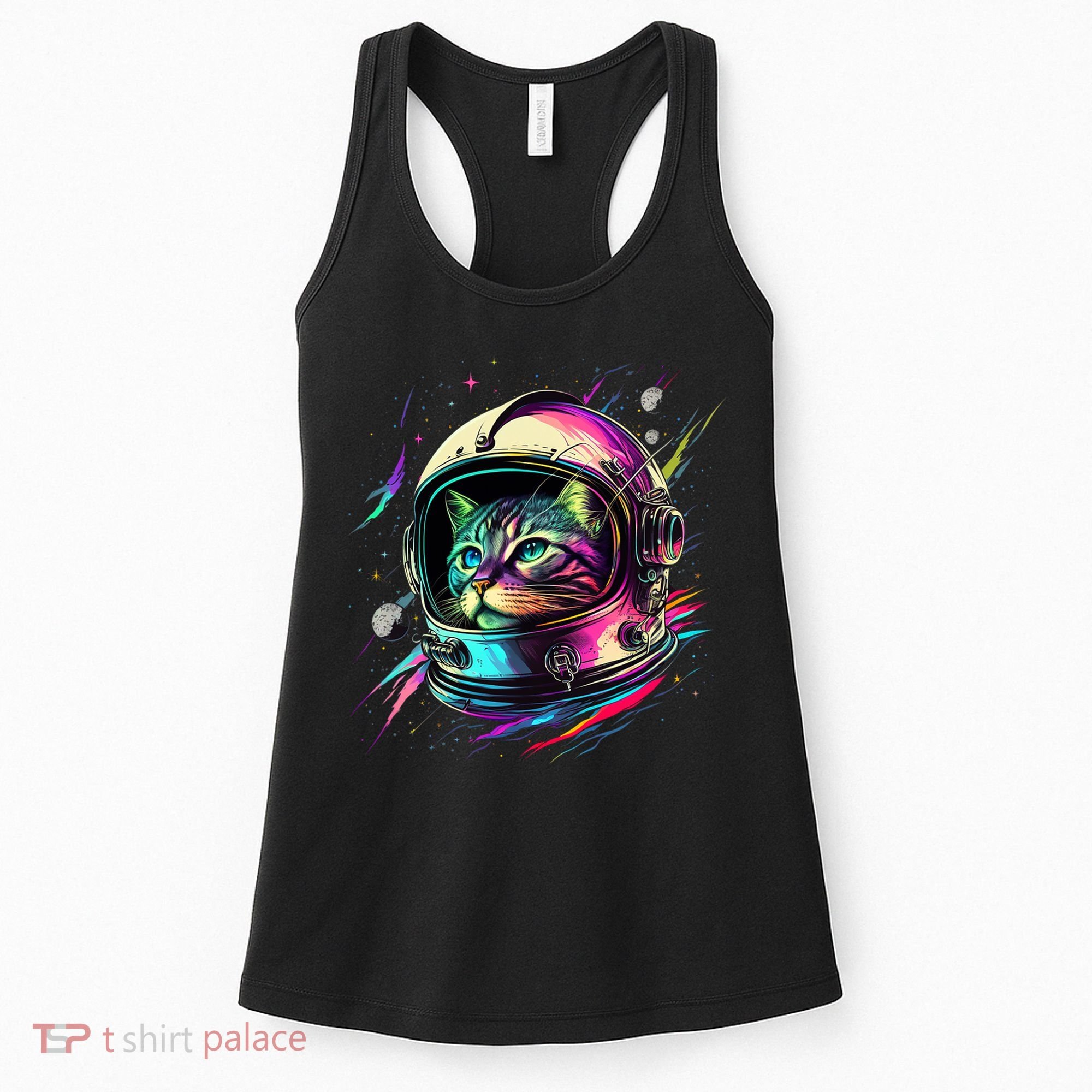 Astronaut Cat Space Cat Galaxy Kitten Women's Tank Top