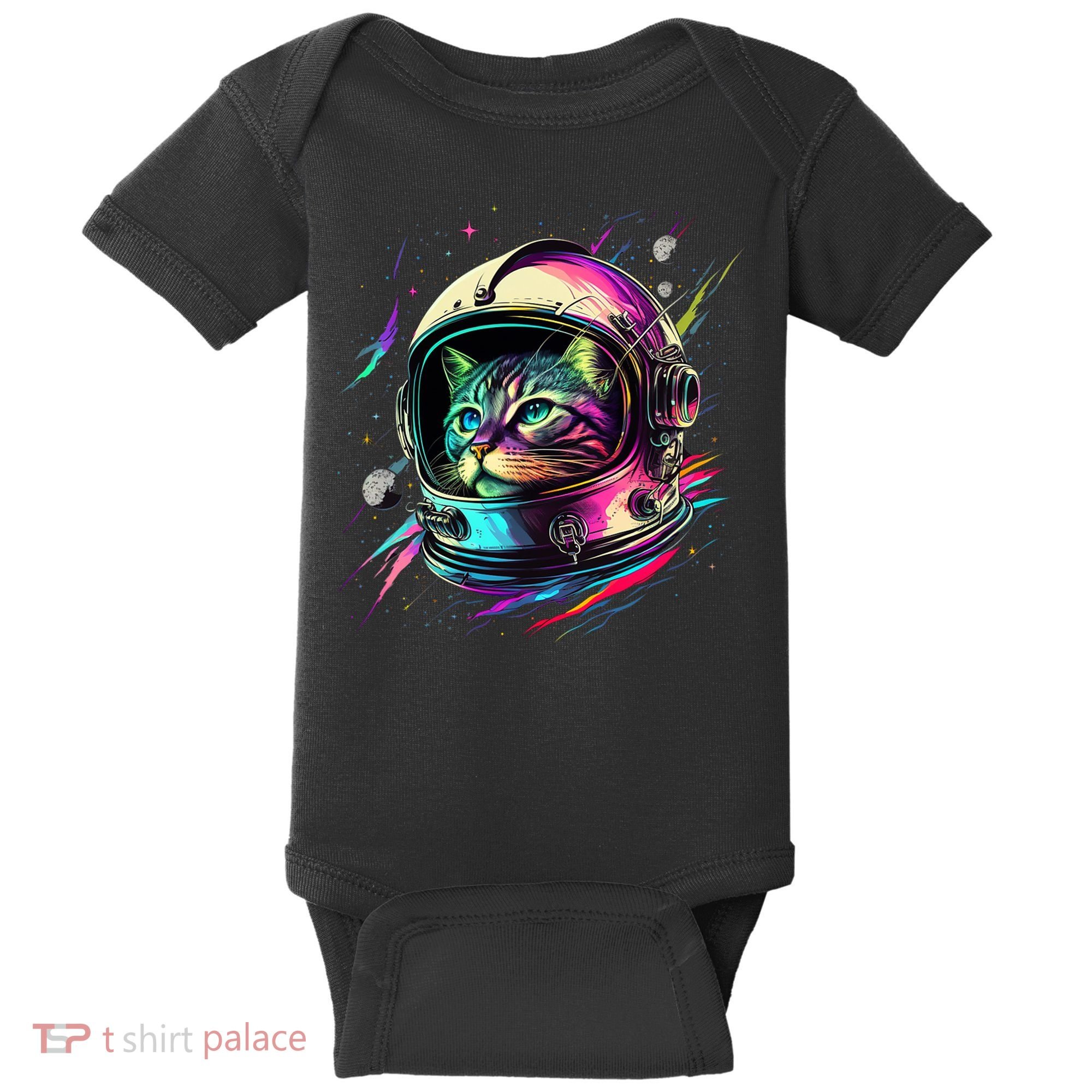 Astronaut Cat Space Cat Galaxy Kitten Baby Bodysuit