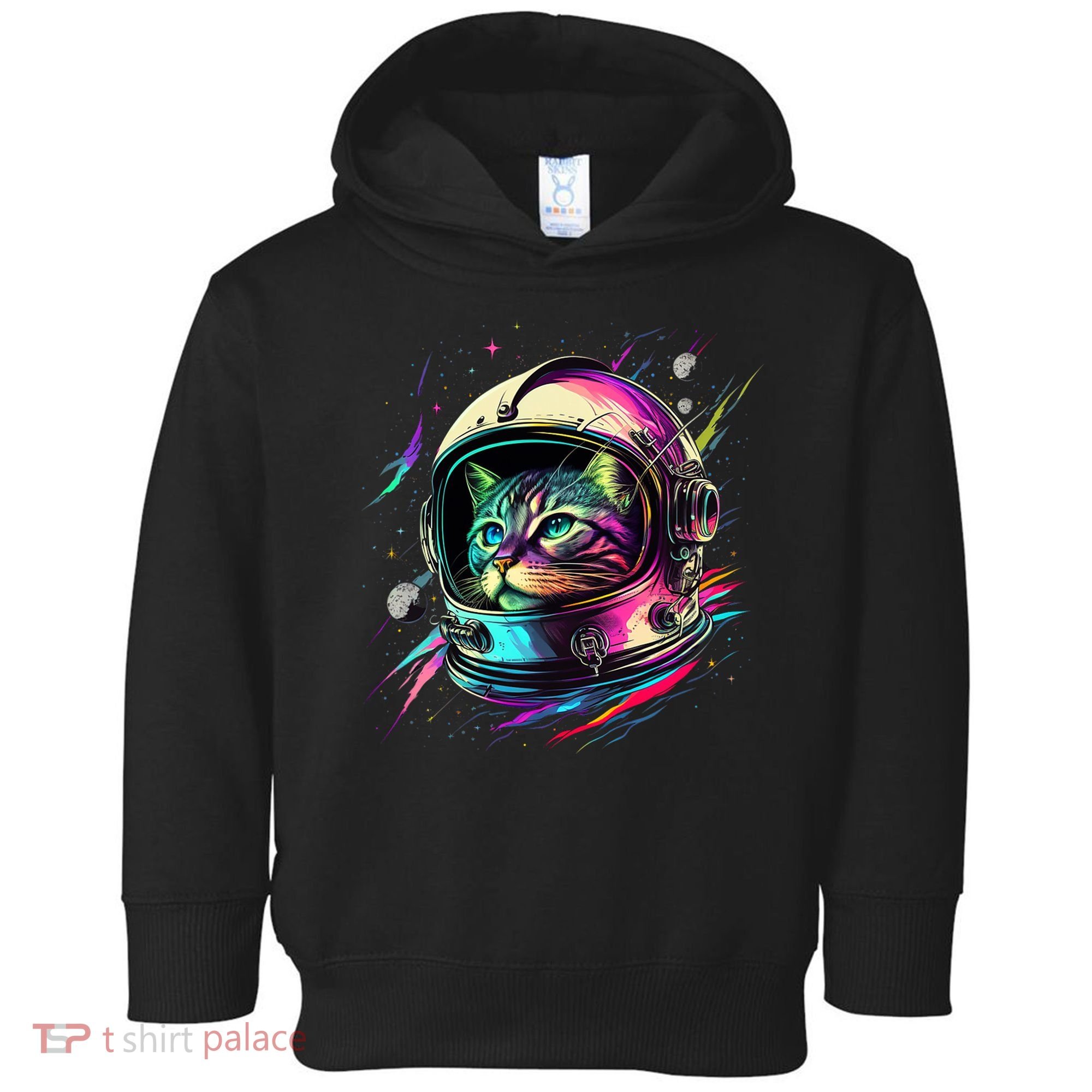 Astronaut Cat Space Cat Galaxy Kitten Toddler Hoodie