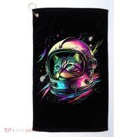 Astronaut Cat Space Cat Galaxy Kitten Golf Towel thumb 0