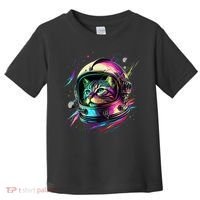 Astronaut Cat Space Cat Galaxy Kitten Toddler T-Shirt thumb 0