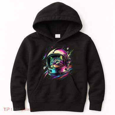Astronaut Cat Space Cat Galaxy Kitten Kids Hoodie